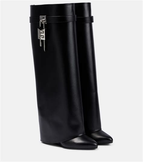 givenchy shark lock boots price|givenchy thigh high sock boots.